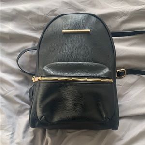 black mini backpack